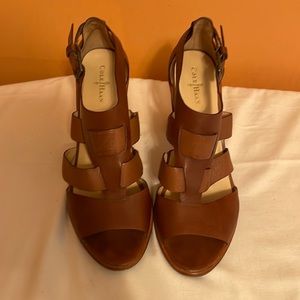Cole Haan brown leather Cameron dress sandals